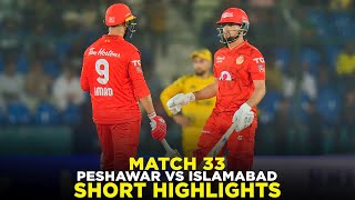 PSL 9  Short Highlights  Peshawar Zalmi vs Islamabad United  Match 33  M2A1A [upl. by Haskins376]