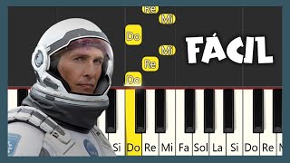 Interstellar  Hans Zimmer  TUTORIAL DE PIANO FÃCIL  PIANO FÃCIL CON NOTAS [upl. by Iorio]