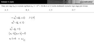 Zadanie 5  Matura próbna 21112012 [upl. by Niras]