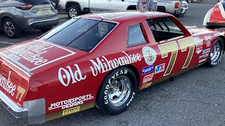 Former NASCAR race cars ON TRACK today at the ROVAL under SPEED  Hauler Parade [upl. by Oicneconi]