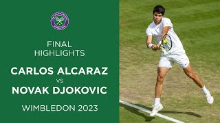 Carlos Alcaraz vs Novak Djokovic Final Highlights  Wimbledon 2023 [upl. by Haodnanehs]