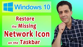 Windows 10 Network Icon Missing From Taskbar [upl. by Ahterahs]