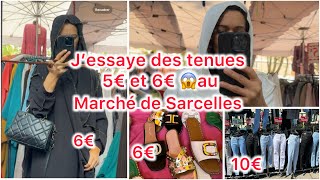 Marché de Sarcelles  J’essaye des tenues à 5€  6€  240524 marchedesarcelles marché sarcelles [upl. by Grimona]