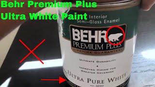 ✅ How To Use Behr Premium Plus Ultra White Paint Review [upl. by Bachman723]