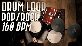 Drum Loop 160 BPM  PopRock [upl. by Alliuqahs822]