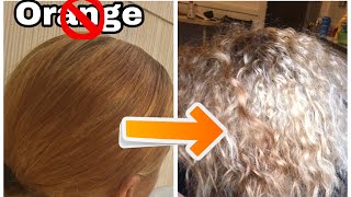 How To Tone Orange  Brassy Hair  Wella T14 [upl. by Zelikow254]