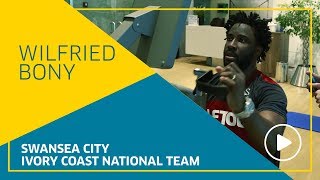 Swansea Citys Ivorian striker Wilfried Bony [upl. by Webster]