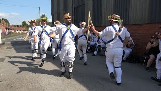 Jockey Morris dance quotThe Banks of the Leequot at Bromyard Folk Festival 2023 [upl. by Ella]