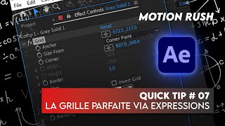 QUICK TIP 07 Créez des Grilles Proportionnelles avec des Sliders dans After Effects [upl. by Andromada]