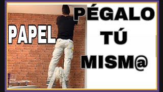 APRENDE CÓMO PONER PAPEL PINTADO EN LAS PAREDES  TE EXPLICÓ CÓMO EMPAPELAR UNA PARED ✅FÁCILMENTE [upl. by Kynan740]