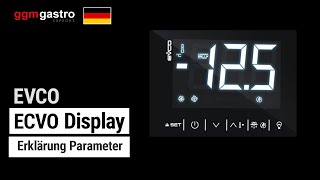 EVCO Display Erklärung Parameter [upl. by Lilith]