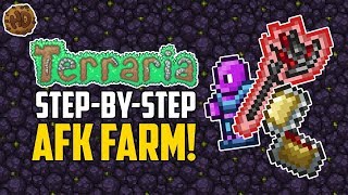 Terraria Step By Step AFK Farm  Terraria How To  HappyDays [upl. by Etan]