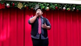 Josh Groban Believe Cover By Bryson OmalzaMoralez [upl. by Harwilll467]