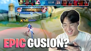 Bullying EPICs with Gusion  Mobile Legends [upl. by Tully729]