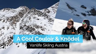 A Cool Couloir amp Knödel  Vanlife Skiing Hintertux Austria [upl. by Bertero]