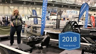 Crestliner 1650 Fish Hawk at the 2018 Ultimate Sport Show [upl. by Bathsheeb940]