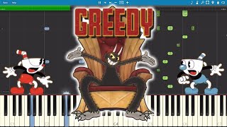 Cuphead Song  GREEDY  Piano Tutorial  Cover  OR3O ft Swiblet [upl. by Onibla784]