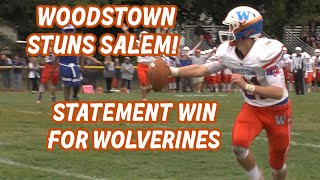 Woodstown 7 Salem 6  Week 5 Football  Max Webb TD pass to David Harvey [upl. by Marx]