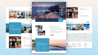 Build a Responsive Hotel Booking Website  HTML and CSS Tutorial [upl. by Kalil]