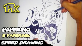 Paperino e Paperinik  disegno in 13 min [upl. by Hughie405]