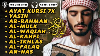 The heart touching voice of Ayat Kursi 7xSurah YasinAr RahmanWaqiahAl MulkKahfi Alaa yasir [upl. by Nnayelhsa]