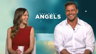 Hilary Swank and Alan Ritchson interview on Ordinary Angels [upl. by Ummersen]