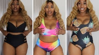 SWIMWEAR HAUL amp TRY ON  BIKINI amp SWIMSUIT  ROSEGAL  JULY 2018 [upl. by Adnaloj]