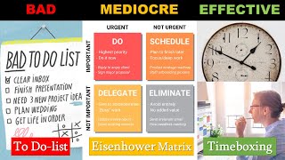 The BEST timetask management method How to use Eisenhower Matrix amp Timeboxing for max productivity [upl. by Favian]