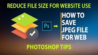 Photoshop Tutorial  How to Save JPEG Design for Web in Photoshop [upl. by Harewood]