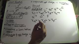 Mcat Ecat chemistry lectures order of ionic radii  factors affecting why anionic radii is greater [upl. by Lua]