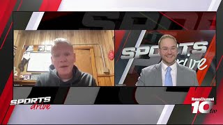 SPORTS DRIVE Texline boys basketball head coach Coby Beckner chats with us about coaching this y [upl. by Yeliak]