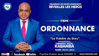 ORDONNANCE DU MARDI 30012024 AVEC PROPHETE DES NATIONS CHRISTIAN JACOB KABAMBA [upl. by Rehotsirhc]