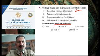 Krallar Karması TYT Sosyal Bilimler Branş Denemeleri  Bilgi Sarmal Yayınları Coğrafya Çözümleri [upl. by Llert]