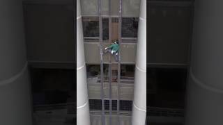 Freesoloing Montparnasse tower 200m [upl. by Dnilasor]