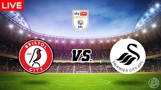 LIVE🔴 Bristol City vs Swansea City  English League Championship [upl. by Auqenes288]