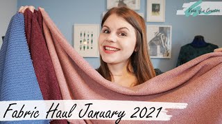 Fabric Haul January 2021 and Sewing Plans [upl. by Matti]