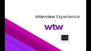 Willis Towers Watson Interview Experience [upl. by Hamal329]