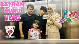 BAYRAM GÜNÜ VLOG  BAYRAM GEZMESİ VE ŞEKER TOPLADIK [upl. by Minne]