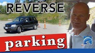 How to Reverse Perpendicular Park with Cones [upl. by Tybald]