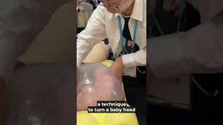 Live ECV Technique  Turning a Breech Baby [upl. by Zales]