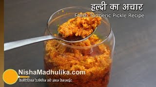 Fresh Turmeric Pickle  Kachi Haldi Achar Recipe [upl. by Allistir884]