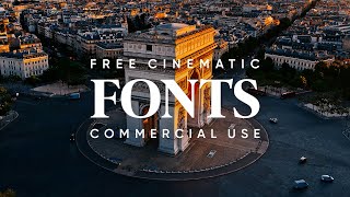 24 Free Cinematic Fonts for Edits Commercial Use License [upl. by Whiteley]