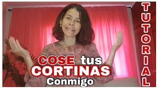 ❤Cómo hacer unas CORTINAS para el SALÓN FÁCILES y BONITASTUTORIAL Cómo hacer CORTINAS SENCILLAS [upl. by Belicia514]