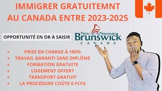 🚨NOUVEAU PROGRAMME GRATUIT DIMMIGRATION AU CANADA 🇨🇦 ENTRE 20232025 COMMENT POSTULER [upl. by Sup69]