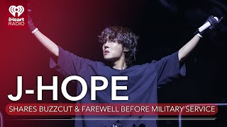 BTS JHope Shares Buzzcut amp Farewell Message Ahead Of Military Enlistment  Fast Facts [upl. by Wei859]