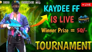 🔴KD GAMING IS LIVE TOURNAMENT WINNER PRIZE IN 50 LIVE GIVEAWAY BCG [upl. by Kendell]