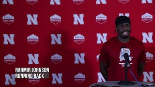 Nebraskas Rahmir Johnson We motivate each other to have good plays [upl. by Naugal]