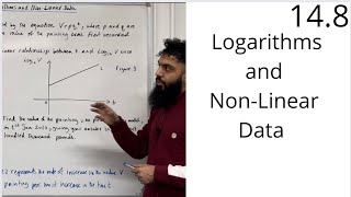 Edexcel AS Level Maths 148 Logarithms and NonLinear Data [upl. by Llerat]