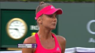 BNP Paribas Open Daniela Hantuchova 1R Hot Shot [upl. by Airahcaz]