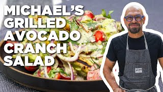 Michael Symons Grilled Avocado Cranch Salad  Symons Dinners Cooking Out  Food Network [upl. by Nath750]